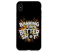 Banking On A Better Shot, Billiard Pool Player Case for iPhone XS Max