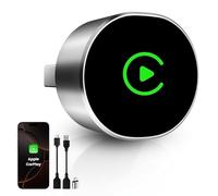 BANKKY Wireless CarPlay Adapter for iPhone - 2025 USB/Type-C Dongle for iPhone iOS 10+ & 2016+ Wired Cars, Plug & Play for Safer Hands-Free Call and Google Maps on Drive