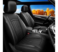 Banklif Fit for Accord Car Seat Covers Compatible with Honda Accord 2003-2017 - Waterproof Breathable Leather Automotive Seat Cushions Protector, Airbag Compatible, Full Set 5 Seats(Black)