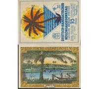 Banknote Berlin Notgeld: 88.1 Picture 2 german Südseeinseln Notgeld of German.-H uncirculated 1921 75 Pfennig Berlin German.-Hanseatisch (money for collectors - no means of payment) plants / mushrooms