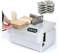 Banknote Binding Machine, Intelligent Money Packer with Adjustable Strapping Tape Length, Paper Tape Binding Machine with 3 Rolls Strapping Tape, Automatic Bundling Machine with LCD Display