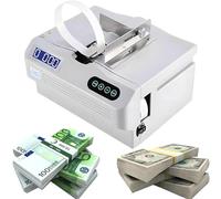 Banknote Binding Machine with LCD Screen and Counting Function for Currency Strapping and Cross Bundling - Perfect for Banks and Financial Institutions