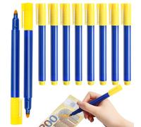 Banknote Checker Pen, Pack of 10 Counterfeit Money Detector Pen, False Bills Tester, Portable Currency Detector Pen, Universal Detect Pen, Money Tester Fake Pen