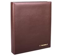 Banknote Collection Album - Storage Book Banknotes Holder - Large Collecting Pocket Binder - Protect and Store 25 Notes - Original SCHULZ Album In Brown