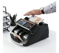 Banknote Counting Machine,Money Counter Machine,with Value Bill Count,Supports Usd/EUR/GBP,900 Notes/Min,with Uv/Mg Counterfeit Detection,Led Display,Smooth to Use