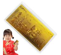 Banknote Gold of the Snake Commemorative Gold Year 2025 - Chinese New Year Ornot Bank, Little Limited Edition Memory | Golden Snake Souvenir Bank, Asian Art Decorative Collection