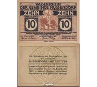 Banknote Nussendorf Notgeld the Community Nussendorf uncirculated 1920 10 bright (money for collectors - no means of payment)