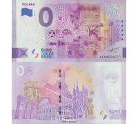Banknote Poland 0 Euro Souvenirschein Poland uncirculated 2022 Football-WM 2022 in Katar (money for collectors - no means of payment) Soccer
