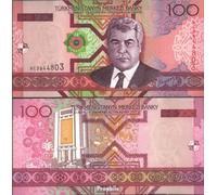 Banknote turkmenistan Pick-number: 18 uncirculated 2005 100 Manat (money for collectors - no means of payment)