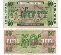 Banknote United Kingdom Pick-number: M46a uncirculated 1972 50 NEW Pence (money for collectors - no means of payment)