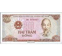 Banknote Vietnam Pick-number: 100c uncirculated 1987 200 Dong (money for collectors - no means of payment) Cars/road traffic