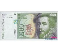 Banknotes for collectors: Spain Pick-number: 163 bankfrisch 1992 1.000 Pesetas