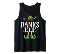 Banks Elf Xmas Funny Men's Family Matching Christmas Banks Tank Top