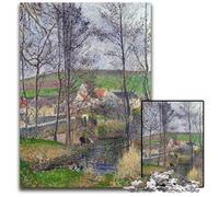 Banks of The Viosne Adult Jigsaw Puzzles 1000 Pieces Impossible Jigsaw Puzzles for Adults Challenging DIY Brain Teaser Perfect Family Game Or Decorative Gift 1000 PCS(75x50cm)