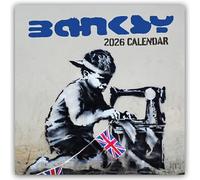 Banksy 2026 Square Wall Calendar: Original Red Robin Publishing Ltd-Kalender [Mehrsprachig] [Kalender]