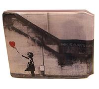Banksy Always Hope Credit Card Bus Pass Wallet Slimline Travel Rail Ticket Holder Cover for Oyster Business Zip ID Card - Bifold - Party Bag Gift School Leaver Uni (40x Wallets)