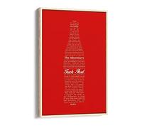 Banksy Bansky People Are Taking The Piss Canvas Floater Frame Print Picture Art - Light Oak Frame 16 inch wide x 24 inch high