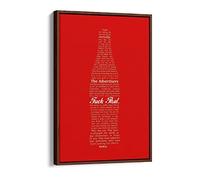 Banksy Bansky People Are Taking The Piss Canvas Floater Frame Print Picture Art - Walnut Frame 8 inch wide x 12 inch high
