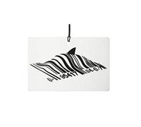 Banksy Barcode Shark Car Air Freshener (Street Art/Graffiti/Xmas Christmas Stocking Filler/Secret Santa/Novelty Scented Gift)