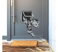Banksy Cat Flap Stencil, Graffiti Wall Art Painting Stencil, Interior & Exterior Use Stencil, Home Decor, Art, Reusable (Size WXH - M/ 26X35CM)