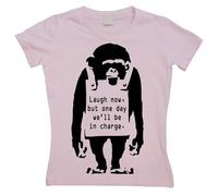Banksy Damen Laugh Now Girly T-Shirt SH-5-15097-H5-12