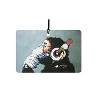 Banksy DJ Monkey Car Air Freshener (Street Art/Graffiti/Xmas Christmas Stocking Filler/Secret Santa/Novelty Scented Gift)
