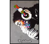 Banksy DJ Monkey Thinker with Headphones Notebook: blank pages - Journal to write in - 110 pages - 6"x9"