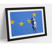 Banksy - Europe Brexit Framed Wall Art Print Picture - A3 - Black Frame