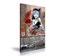 Banksy French Les Miserables Grafitti Canvas Wall Art Picture Print 50x76cm