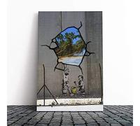 Banksy Gaza Palestine Canvas Wall Art Print 20x14 Inch