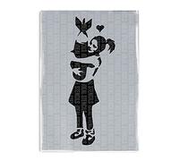 Banksy Girl Hugging Bomb Stencil | Home Decor Art Painting Stencil | Reusable (Medium A3-14X37CM)