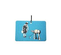 Banksy Girl With At-At Walker Car Air Freshener (Street Art/Graffiti/Xmas Christmas Stocking Filler/Secret Santa/Novelty Scented Gift)