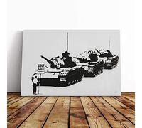 Banksy Golf Sale Graffiti Wall Art Canvas Print | Gallery Wrapped 30mm Frame Wall Decor | 24x16 inches | Ready to Hang | Pop Art Sport Picture | Living Room Bedroom Lounge Office