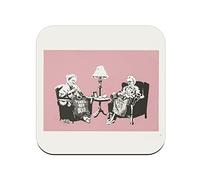 Banksy Granny Punks Not Dead Thug for Life Cork Coaster - 1 Unit (95 x 95 mm)