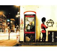 Banksy Guardsman Anarchy Spray A4 Sign Metal
