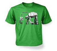 Banksy I Am Your Father AT-AT Kids' T-shirt - Irish Green XL (12-14)