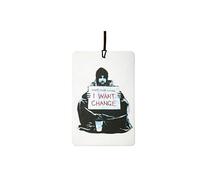 Banksy I Want Change Car Air Freshener (Street Art/Graffiti/Xmas Christmas Stocking Filler/Secret Santa/Novelty Scented Gift)