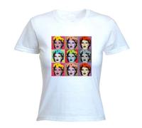 Banksy Kate Moss Womens T Shirt (Small, White)