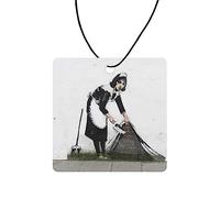 Banksy Maid Of London Car Air Freshener (Street Art/Graffiti/Xmas Christmas Stocking Filler/Secret Santa/Novelty Scented Gift)