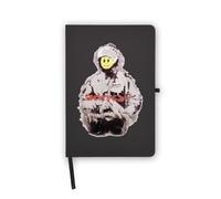 Banksy Muriel Police Officer Notebook, Blank Pages, Faux Leather Cover, Planner, Journal, Workbook