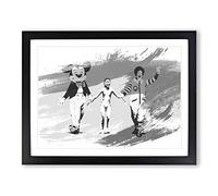 Banksy Napalm Graffiti Wall Art V1 Modern Framed Print | A2 Black Framed Wall Art | Ready to Hang | Eclectic Nature Picture | Living Room Bedroom Lounge Office