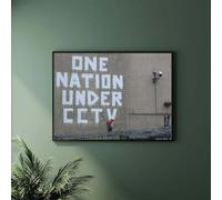 Banksy - One Nation Under CCTV Art Print - Iconic Street Art Poster, Urban Graffiti Wall Art, Modern Contemporary Home Decor, A3/A4 Size Options (A3 Print Only)