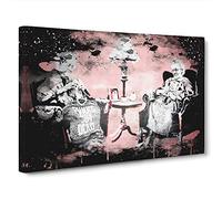 Banksy Postmortem Punks Not Dead Graffiti (1) Canvas Print for Living Room Bedroom Home Office Décor, Wall Art Picture Ready to Hang, 30 x 20 Inch (76 x 50 cm)