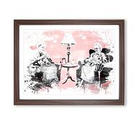 Banksy Postmortem Punks Not Dead Graffiti No.1 V3 Modern Framed Print | A2 Walnut Framed Wall Art | Ready to Hang | Eclectic Nature Picture | Living Room Bedroom Lounge Office