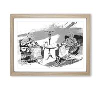 Banksy Postmortem Punks Not Dead Graffiti Vol.1 V1 Modern Framed Print | A2 Oak Framed Wall Art | Ready to Hang | Eclectic Nature Picture | Living Room Bedroom Lounge Office