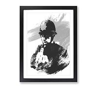 Banksy Rude Copper Graffiti Wall Art V1 Modern Framed Print | A3 Black Framed Wall Art | Ready to Hang | Eclectic Nature Picture | Living Room Bedroom Lounge Office