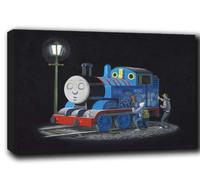 Banksy thomas the tank engine canvas print 30" x 20"