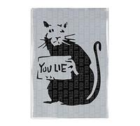Banksy You Lie Rat Stencil | Home Decor Art Painting Stencil | Reusable (Medium A3-26X34CM)