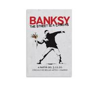 BanksyPainting Art Poster Canvas Art Wall Decoration Home Bedroom Aesthetics Painter Living Deco Strong Wall Painting Room DecoratedUnframe-style16x24inch(40x60cm)