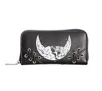 Banned Alternative Gothic Chanters Skull Moon Faux Leather Wallet Purse
